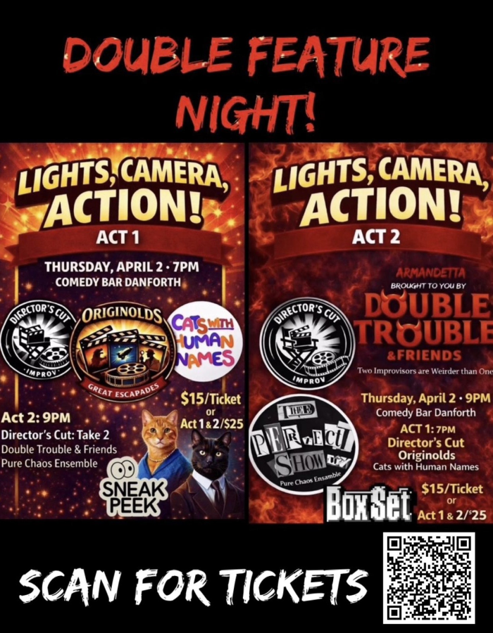 LIGHTS. CAMERA. IMPROV! DOUBLE FEATURE NIGHT
