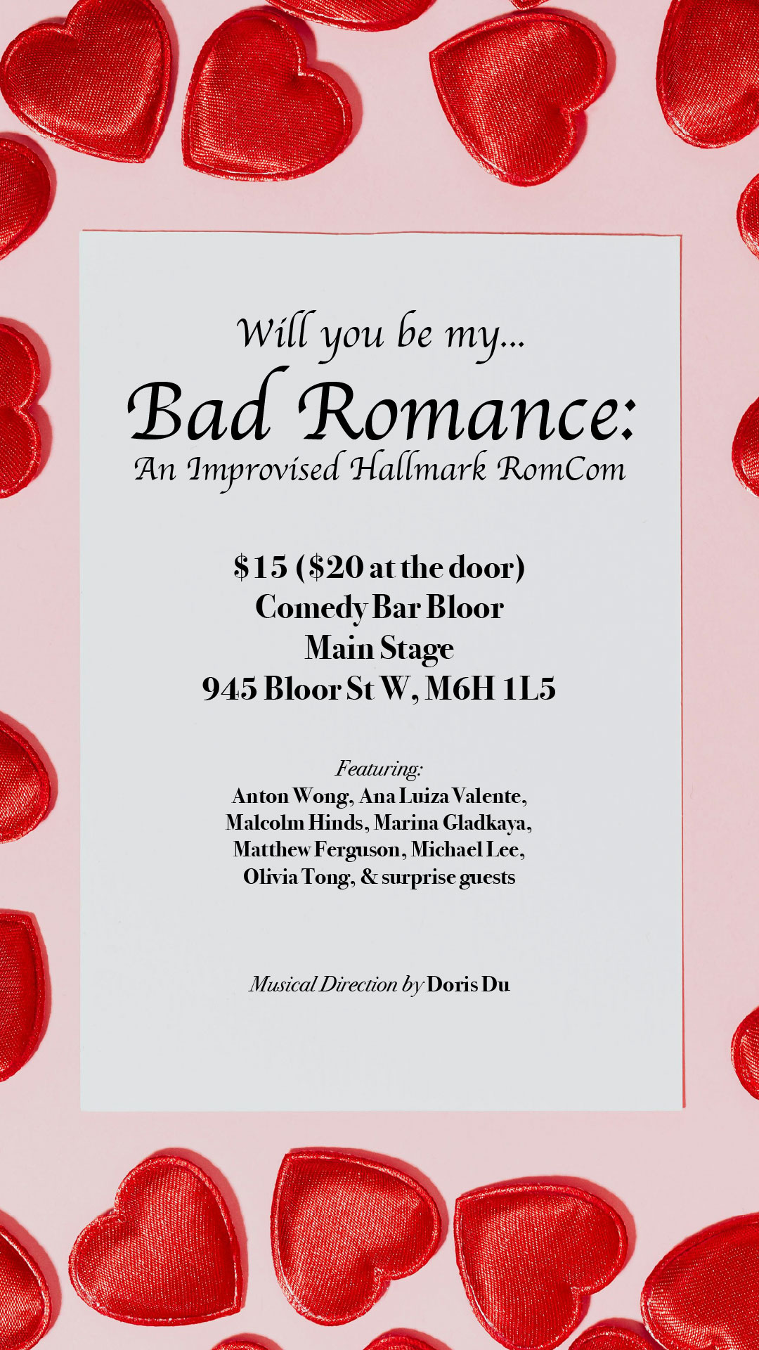 Bad Romance: An Improvised Hallmark RomCom