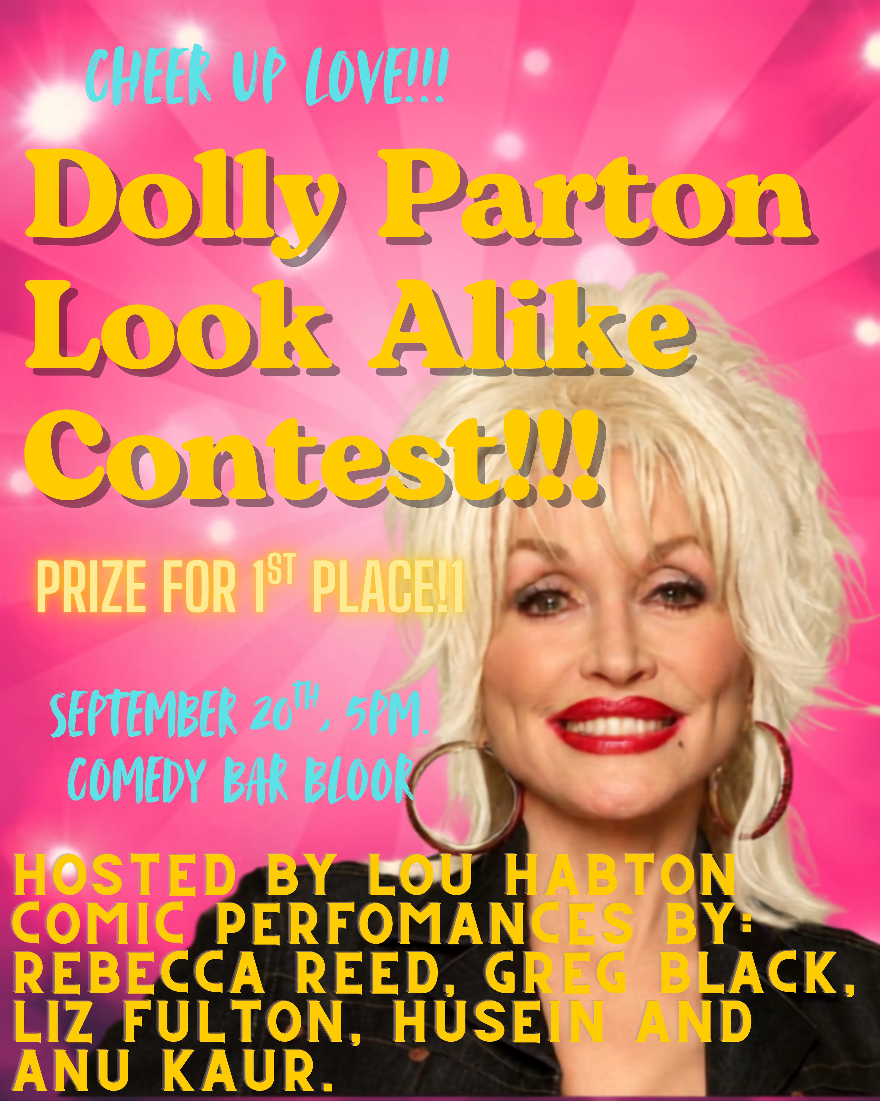 Cheer Up Love! Dolly Parton Look Alike Contest