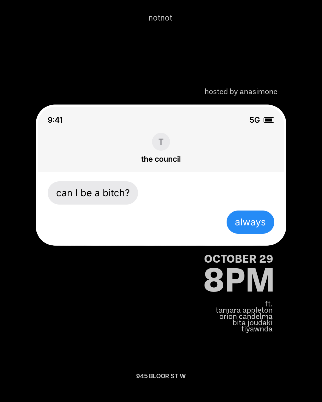 Can I be a bitch? 