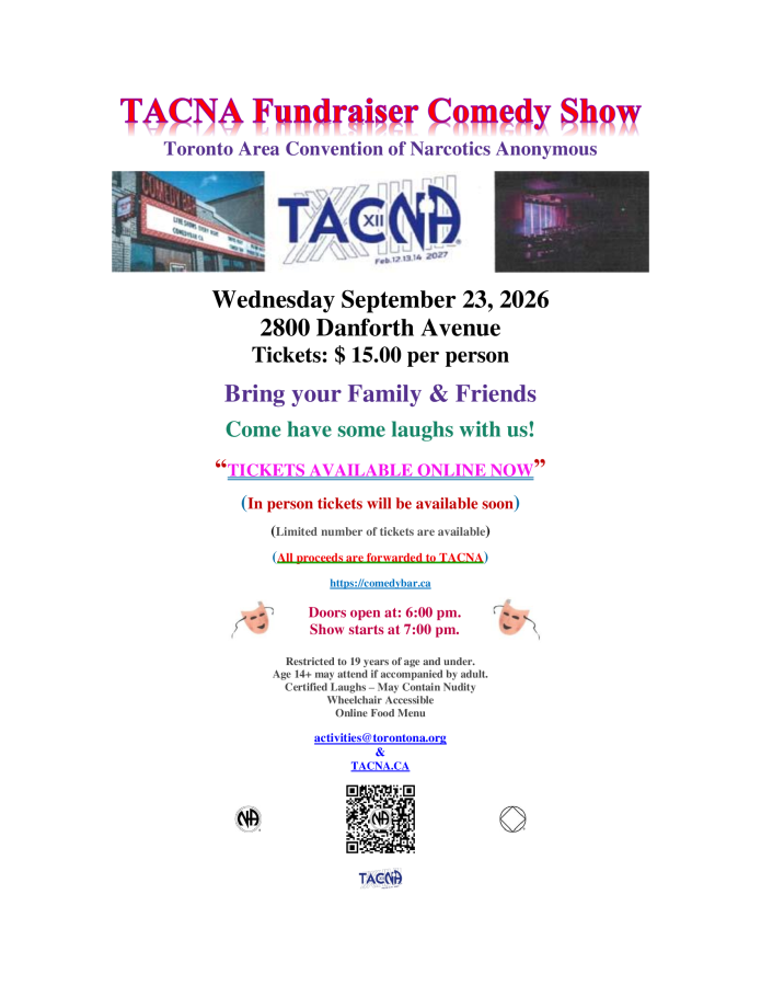 TACNA Fundraiser Comedy Show
