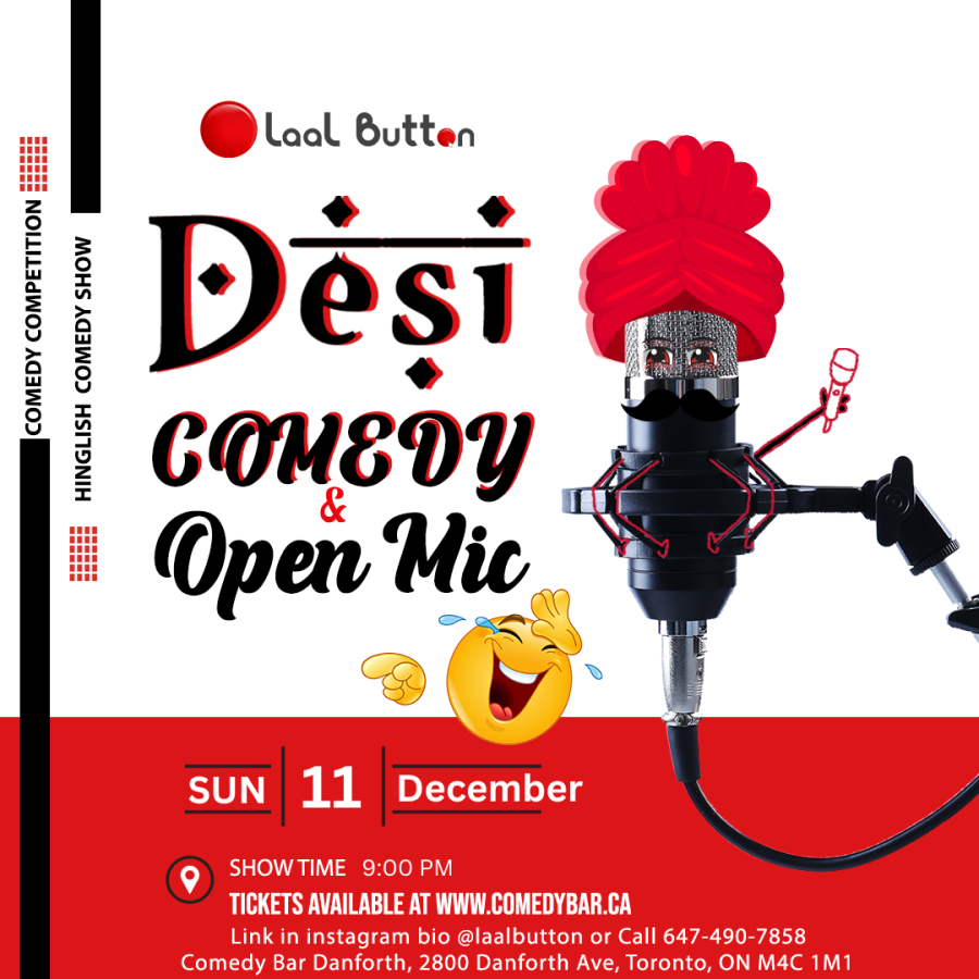 Desi Comedy Show & Open Mic