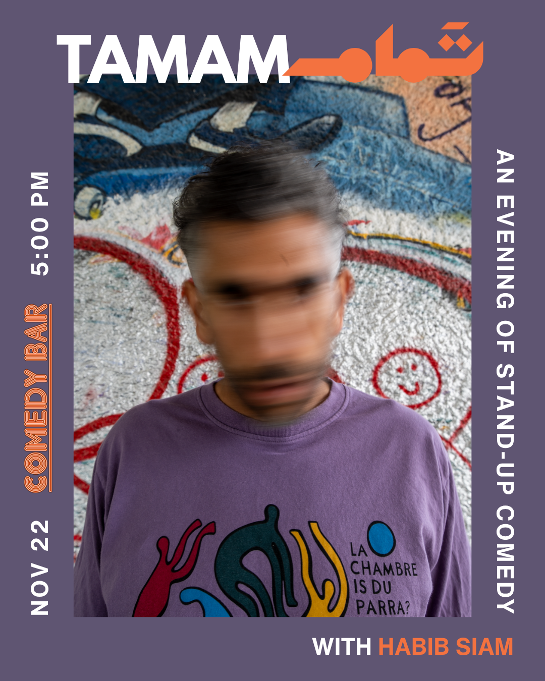 TAMAM - An evening of stand-up comedy with Habib Siam