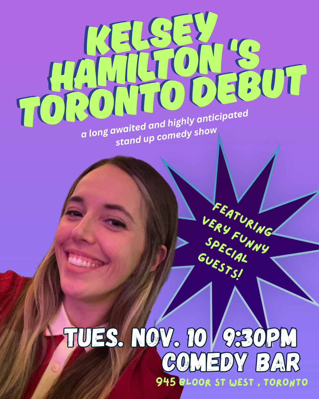 Kelsey Hamilton Makes Her Toronto Debut (with special guests!)