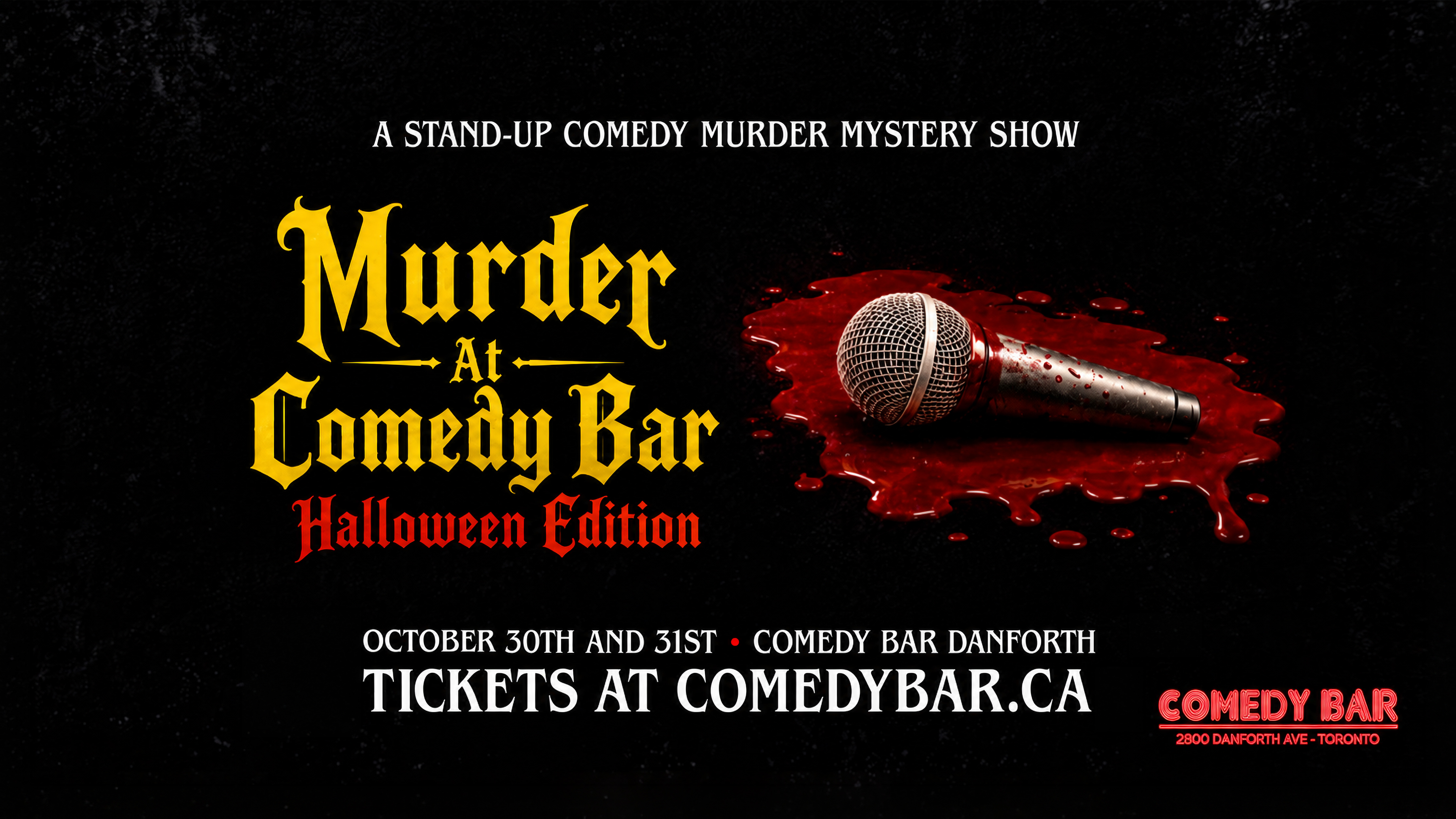 MURDER AT COMEDY BAR: An Interactive Comedy Murder Mystery