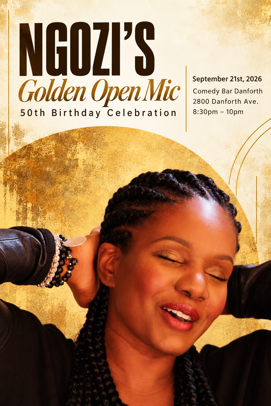 Ngozi’s Golden Open Mic: 50th Birthday Celebration (Private Event)
