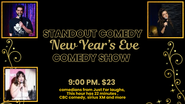 Standout Comedy New Year’s Eve Comedy Show 