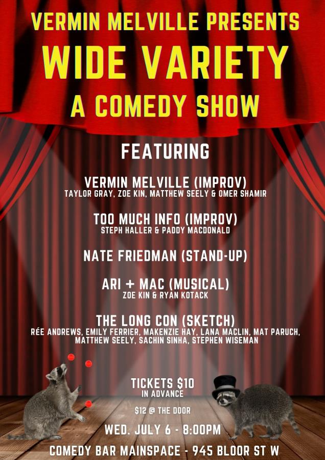 Vermin Melville Presents: Wide Variety - A Comedy  Show