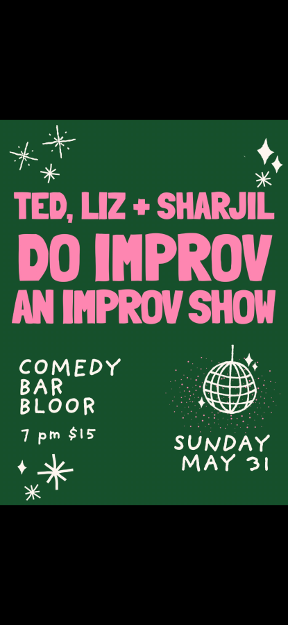 Ted, Liz and Sharjil Do improv. An improv show.